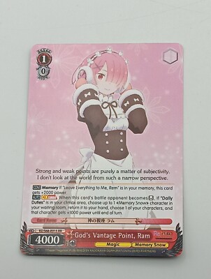 Weiß Schwarz Re:Zero Einzelkarte Ram NM