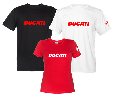 Maglietta Ducati T-Shirt Uomo Donna Tributo Logo Moto Motocicletta  Personalizza | eBay