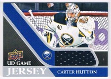 2020-21 UPPER DECK UD GAME JERSEY NAVY MESH CARTER HUTTON BUFFALO SABRES #GJ-CH