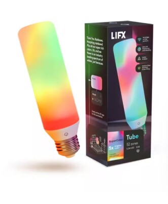 LIFX E26 Smart T10 LED Tube Light Bulb Work W/Alexa