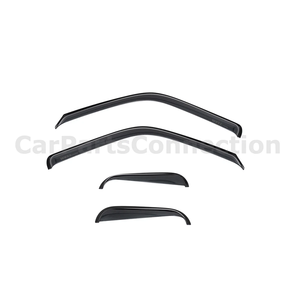 Viseras de pozo para camioneta Toyota 1989-1995 viseras de ventana deflectores serie Premium Foto 2 de 4