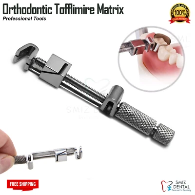 SMIZDENTAL 1Pcs Adult Matrix Retainer, Universal Tofflimire Dental Restorations Band Holder