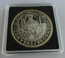 THE MILLIONAIRES COLLECTION JAMES I GOLD SPUR RYLE H-MARKED SILVER PROOF BOX/COA