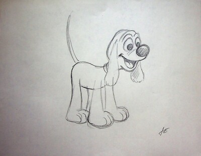 JERRY EISENBERG Unreleased Concept Art Signed Hand-Drawn Character Layout #LF