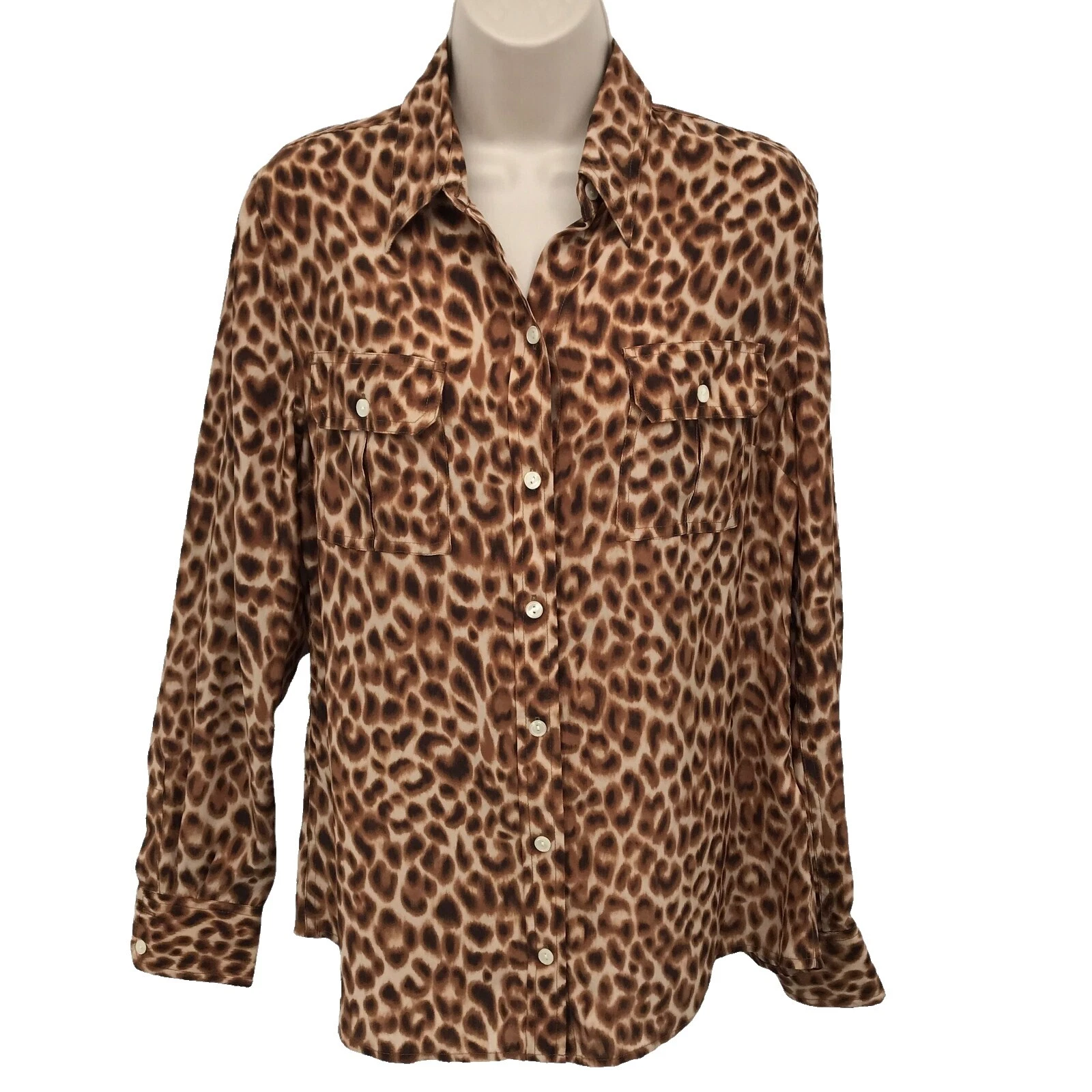 Camisetas Estampado Animal Lucky Brand Seda para Mujeres