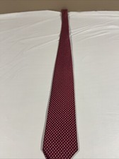 BROOKS BROTHERS Makers Red With White Dots Silk Tie Made In USA Mint Rare