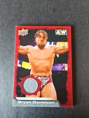 2022 AEW UPPER DECK BRYAN DANIELSON  MAT RELIC CARD RED 42/50