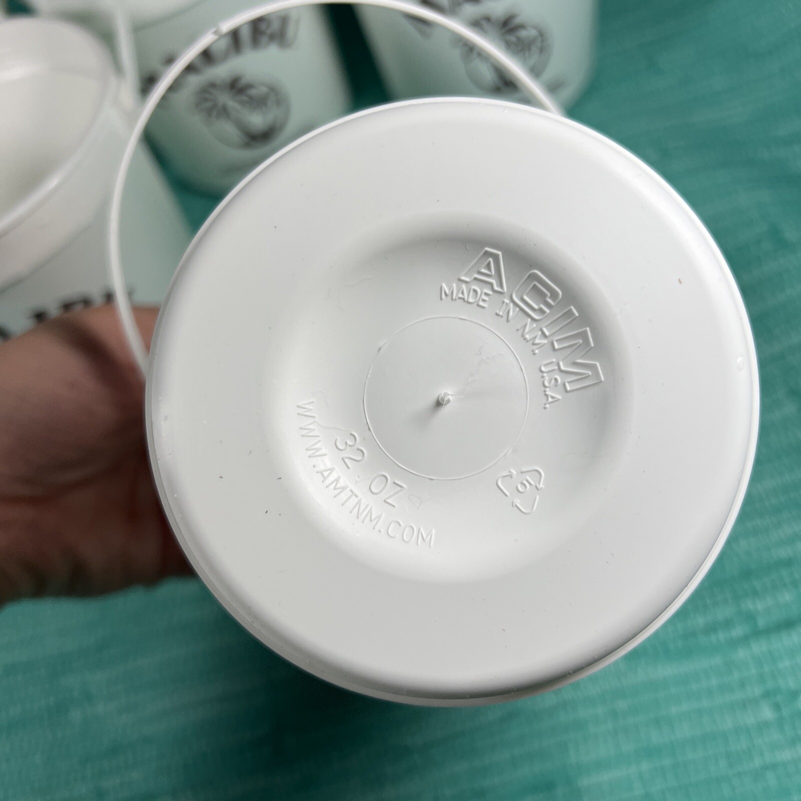 Lot Of 5 White Malibu Rum Buckets Plastic reusable New 5” Tall 4.5” Wide S1 eBay