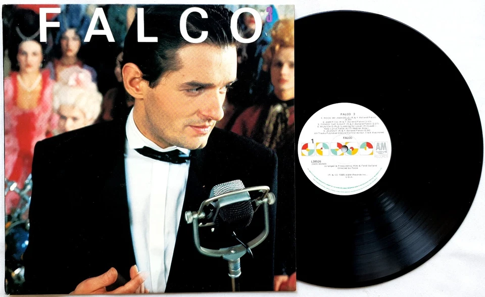 Falco – Falco 3 Vinyl LP 1985 A&M Records New Zealand – L 38526 - Image 2 of 3