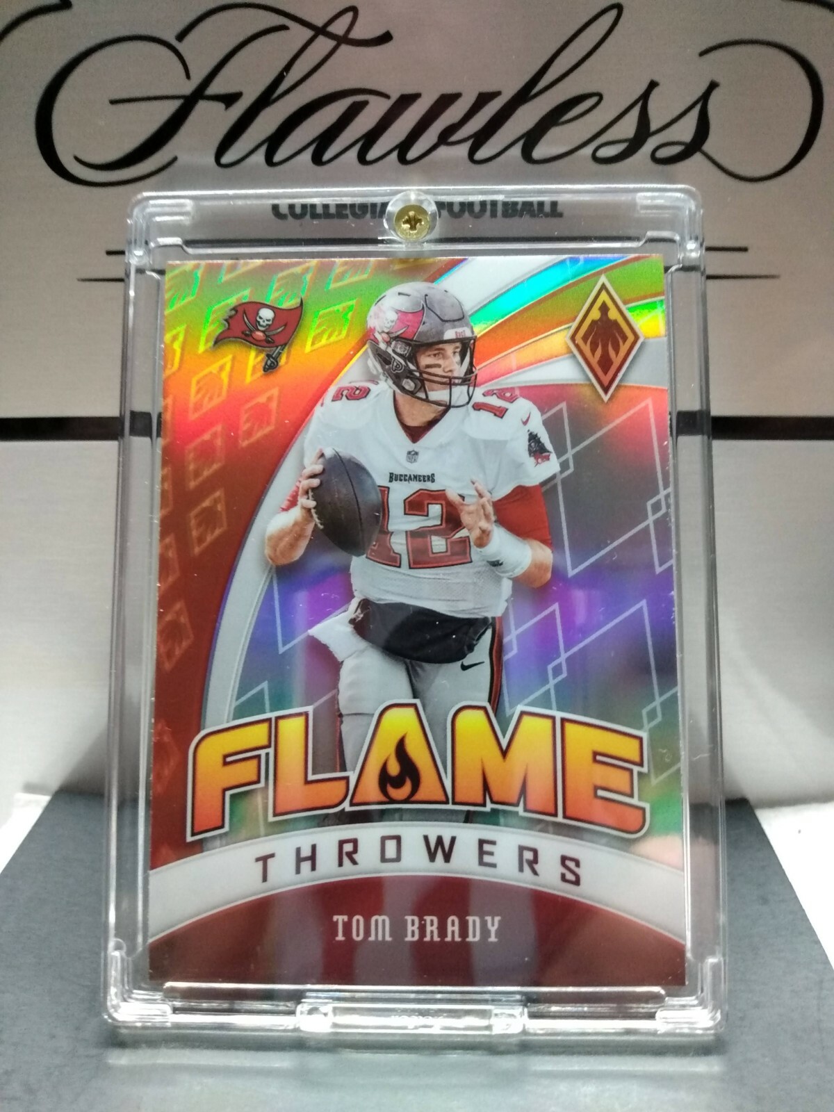 2020 Panini Phoenix. Tom Brady. Flamethrowers. Very Sharp card #27