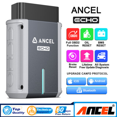 ANCEL ECHO OBD2 Scanner Bidirectional Car Diagnostic Scan Tool All System Scan