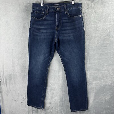 lucky brand 410 athletic straight jeans mens 30x30 blue denim