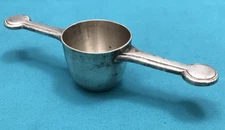 BARBELL "ROLLOVER" JIGGER Silverplated Patent 11583117 Unbranded