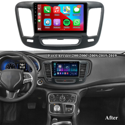 For 2015-2019 Chrysler 200 200C 200S GPS Android 13 9  Carplay Car Stereo Radio