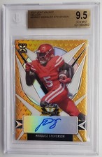 2021 Leaf Valiant Yellow Marquez Stevenson Autograph RC 6/10 BGS 9.5 w/ 10 Auto