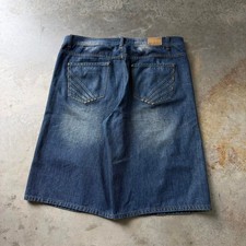 Vintage Y2K Akademiks Hip-Hop Streetwear Medium Wash Baggy Jean Shorts Size 40