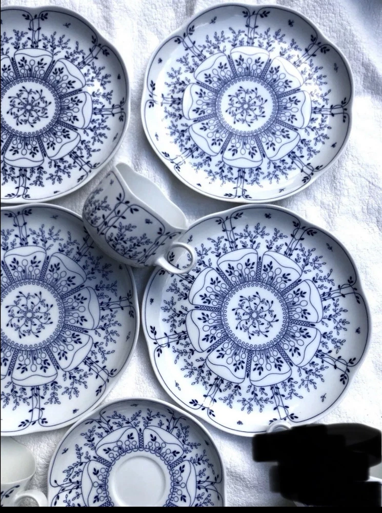 Tirschenreuther Porzellan alte Serie, Fleur, Blätterzauber 10 Teile