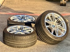 4x BMW M2 M3 M4 RIMS WHEELS 825M 825 M TIRES TPMS Silver G80 BMW OEM STAGGERED