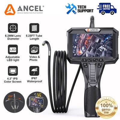 ANCEL AN301 Articulated Endoscope Inspection Tool 1080P HD Borescope 6 2MM Dual
