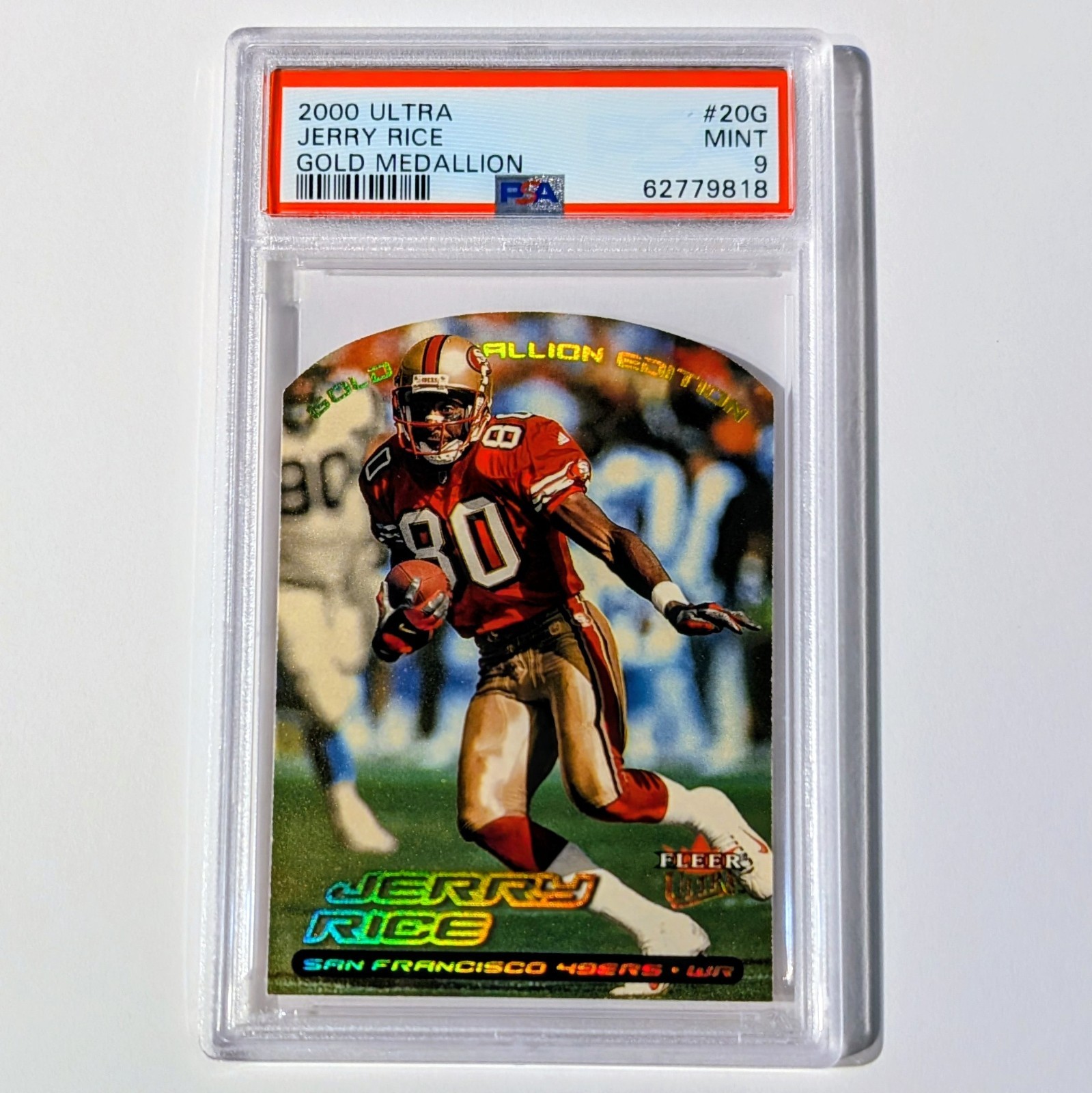 2000 ULTRA GOLD MEDALLION JERRY RICE PSA 9 MINT 20G 49ERS POP 12 ONLY 2 HIGHER view 3
