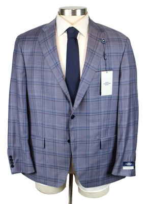 Hart Schaffner Marx Blazer Mens 44 S Reda Wool New York Fit Soft Purple Plaid