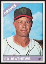 1966 TOPPS #200 HOF BRAVES ED MATHEWS