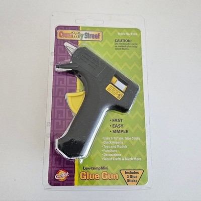 New Creativity Street Low-Temp Mini Hot Glue Gun Black Arts & Crafts DIY Home