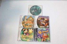 Sega Dreamcast Game Lot RAYMAN 2 Q-Bert Trick Style Tomb Raider Tee Off TESTED