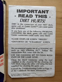 Galoob Game Genie Video Game Enhancer Book for NES Code Manual Only & Document