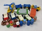 Vintage Fisher Price Little People Airport Figures Accessories Helicopter Lot