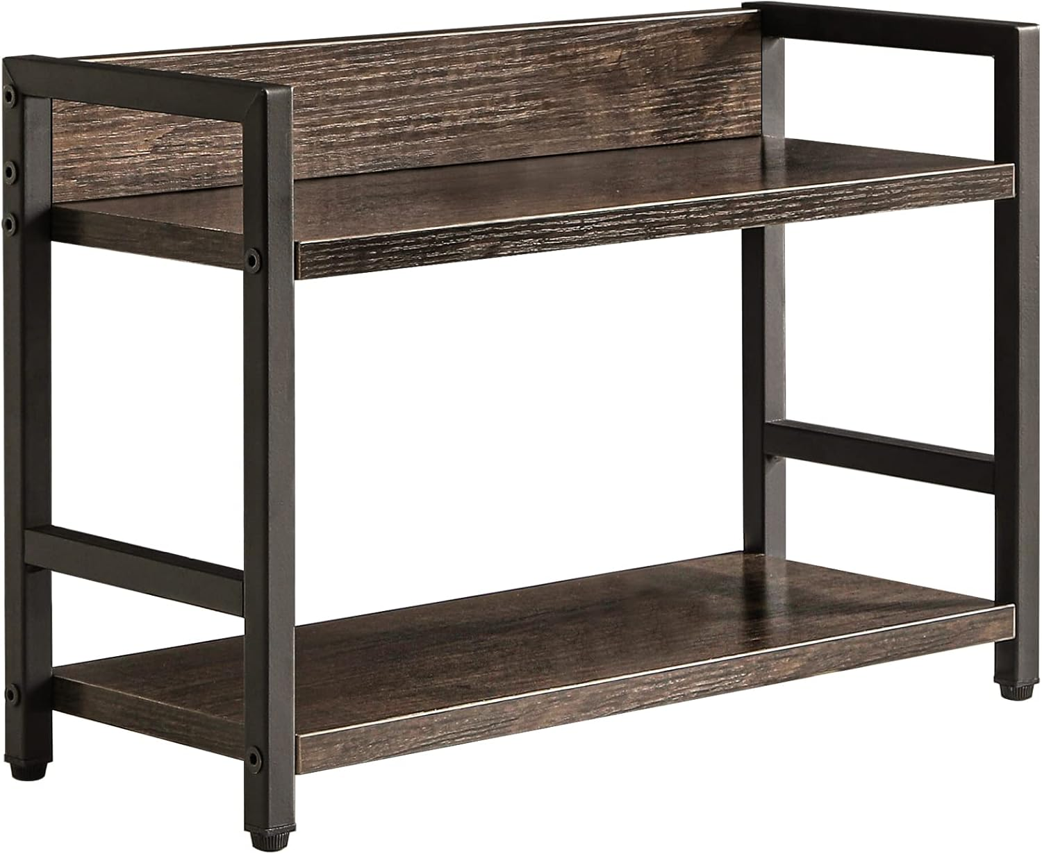 2-Tier Industrial Spice Rack Countertop Organizer Shelf for Kitchen Storage  