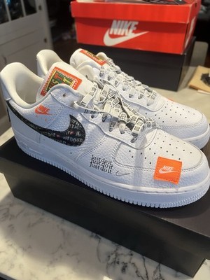 Nike Air Force 1 '07 PRM Just Do It White/Black/Orange AR7719-100