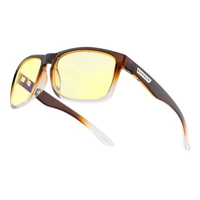 GUNNAR Gaming Glasses Intercept Latte Fade Amber Lens Blue Light Blocking