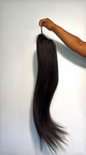 Black Straight Synthetic Ponytail Hair Extension 26 in 1 Piece Women