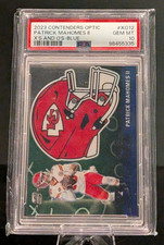 2023 Contenders Optic Patrick Mahomes XS and Os Blue Prizm /99 PSA 10 Chiefs