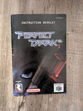 Perfect Dark for Nintendo 64 N64 Instruction Booklet Manual Only