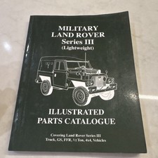 Military Land Rover Series 3 Lightweight Illustrated Parts Catalog Paperback