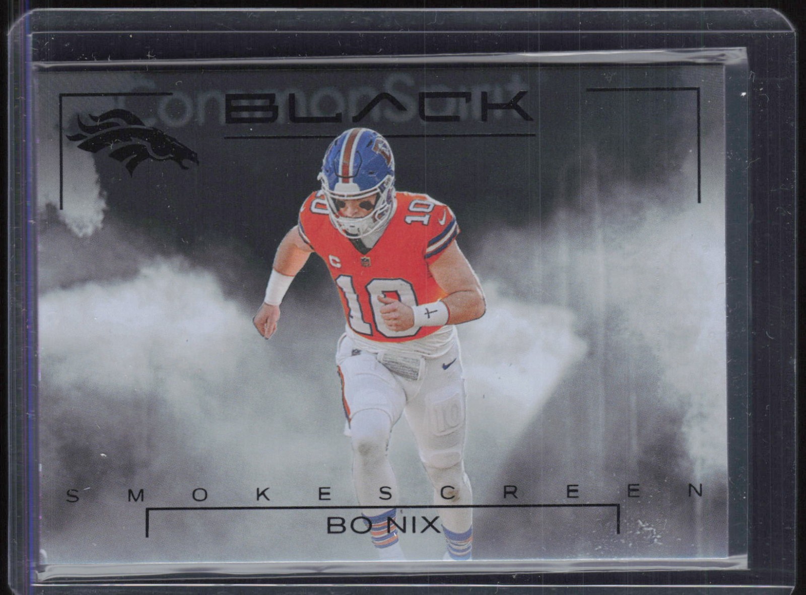 2025 Panini Black Smokescreen #9 Bo Nix 