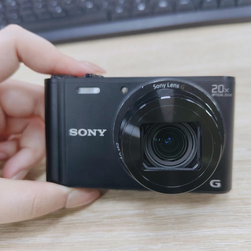 Sony Cyber-shot DSC-WX350 Digital Camera 18.2MP Charger Battery SD Card Black - Picture 1 of 24
