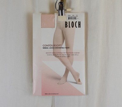Bloch Womens Dance Contour Soft Adaptatoe Tights Pink Size Small