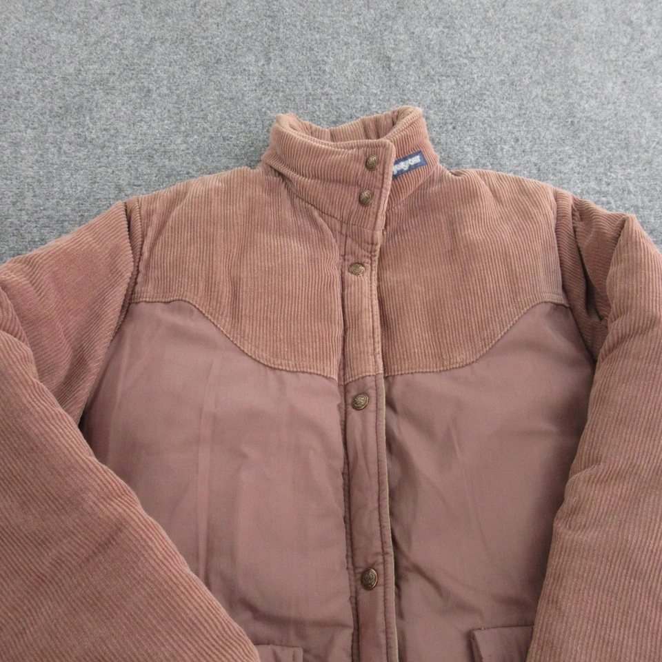 VINTAGE JanSport Jacket Mens Medium Corduroy Insulated Snap Front Made USA 90s - Imagem 2 de 4