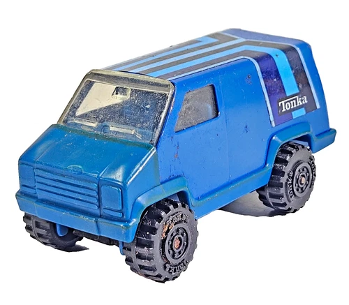Tonka Blue Color Mini Van 121 Striped Diecast Steel Vintage 1978 USA Unboxed