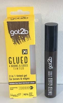 Got2b Glued 4 Brows & Edges Dark Blonde To Brown 2 in 1 Tinted Gel Vegan 16ml