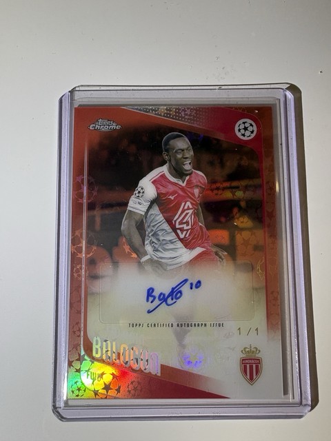 Folarin Balogun 1/1 Autograph Topps Chrome UCC 2025/26