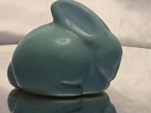 Van Briggle Bunny RABBIT Turquoise CCII V9