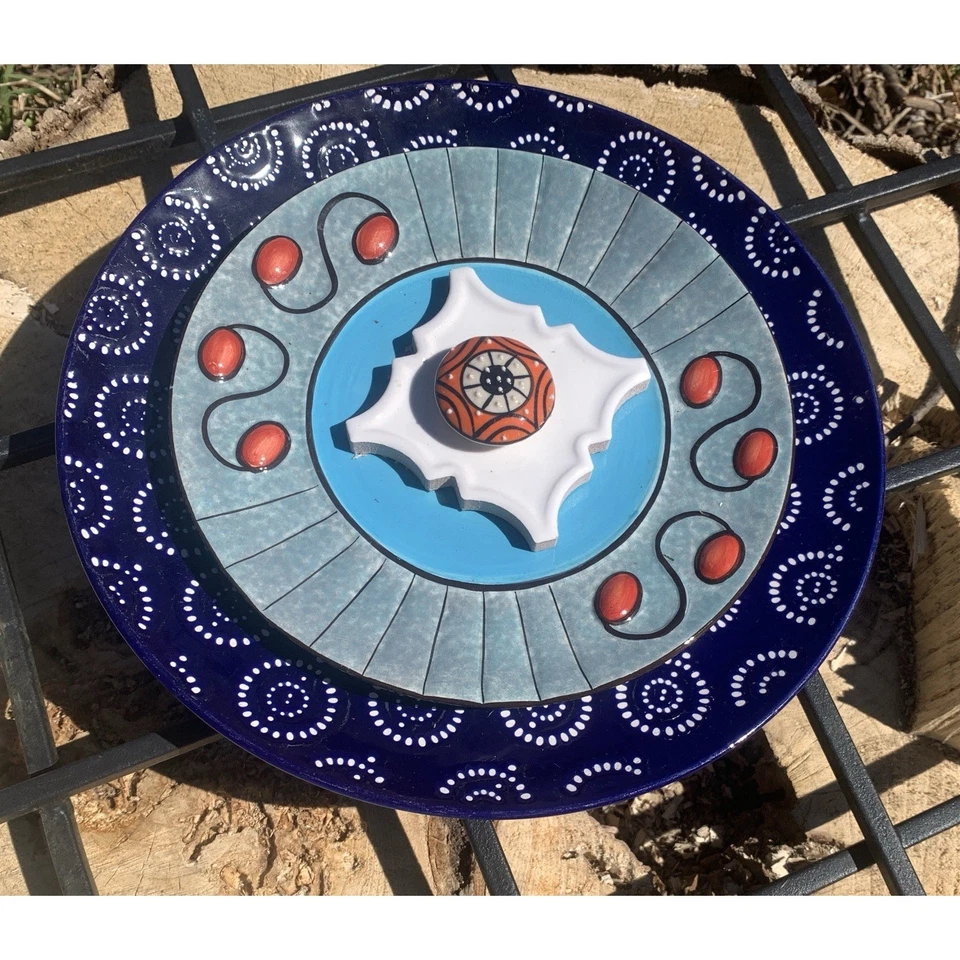 Скульптура ручной работы из костяного фарфора стекло садовый цветок перепрофилированный ловец солнца искусство двора - Изображение 4 из 4