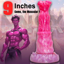 Liquid Silicone Fantasy Huge Dildo Cock Thick Dong Suction Cup Sex Toy for Women