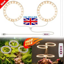 Full Spectrum USB LED Grow Light | Ring-Style Angel Lamp for Small Potted Plants