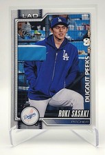 Roki Sasaki Topps Celebration 2026 Dugout Peeks 👀 Variation #66 LA Dodgers