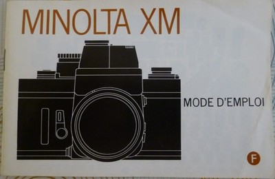 Minolta XM Mode D Emploi